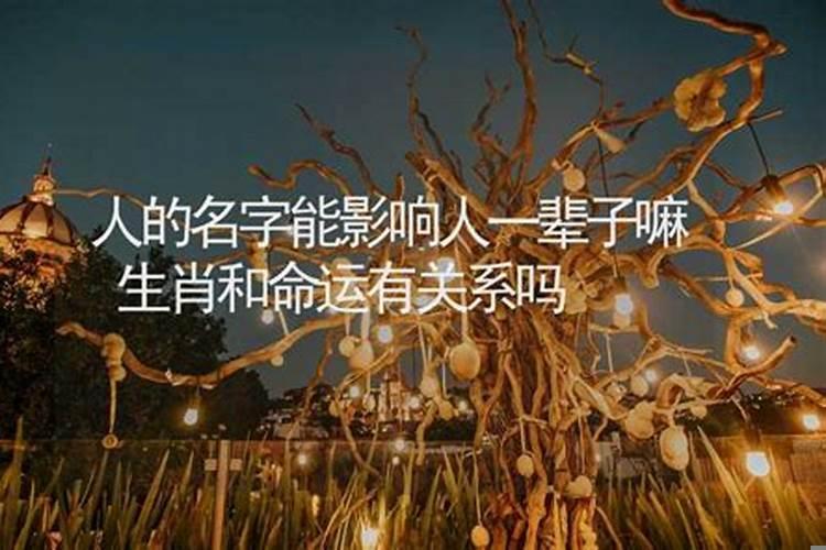 人名会影响人的命运吗