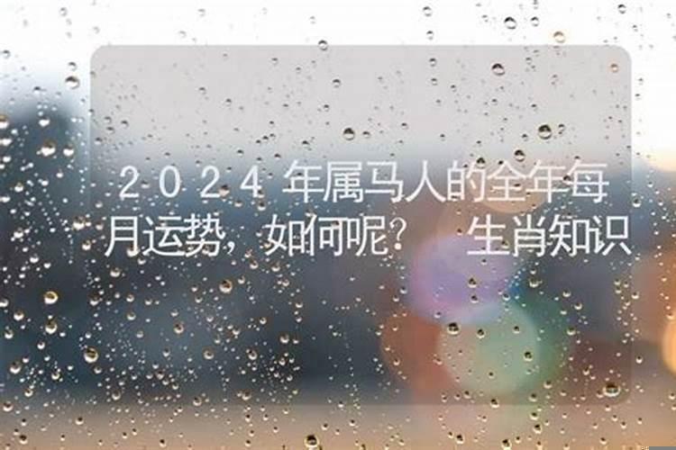 2024年属马人的命运如何