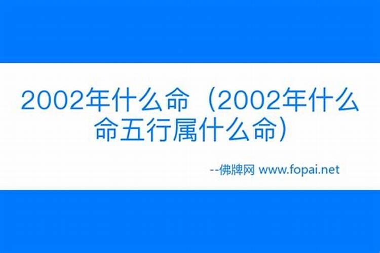 2002什么命五行属性是什么