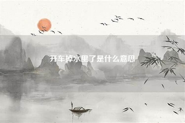 梦见包包掉水里了是什么意思