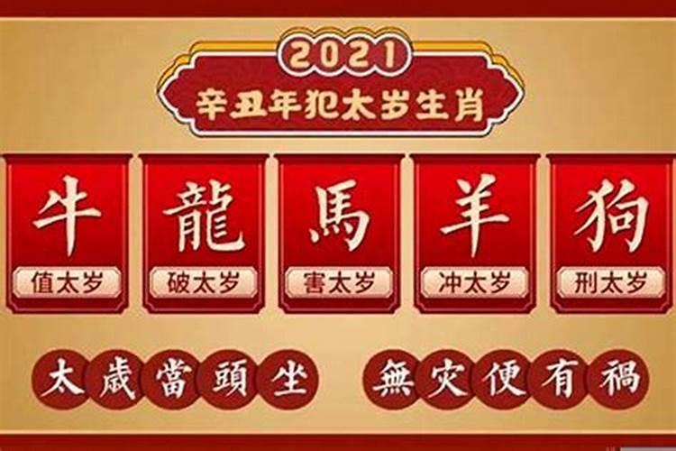 2021年犯太岁哪种最严重