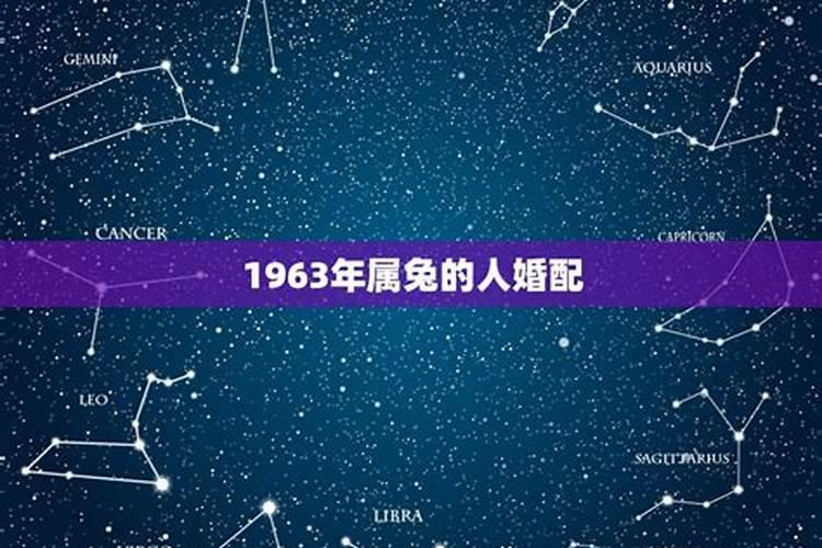 1963年的属相是什么命