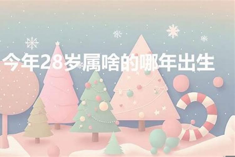 今年虚岁28岁属什么生肖2022