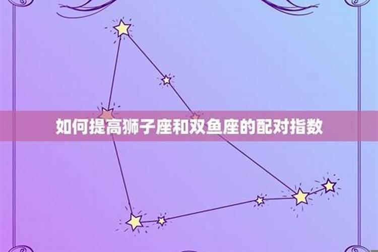 狮子男和双鱼女配对指数不高,为什么结婚率高