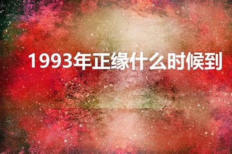 1993年属鸡的姻缘2022年