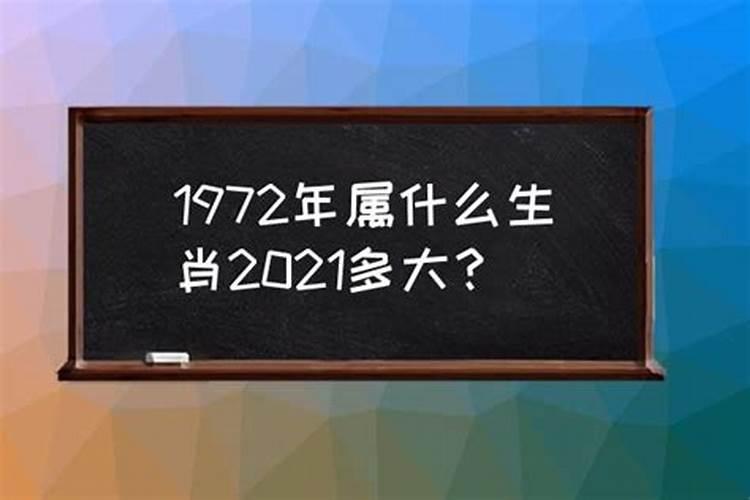 1972年属什么生肖今年多大了