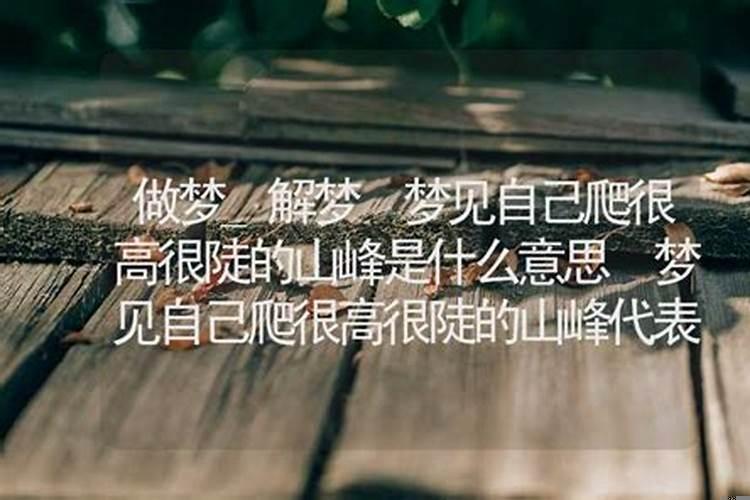 梦见自己在爬天梯