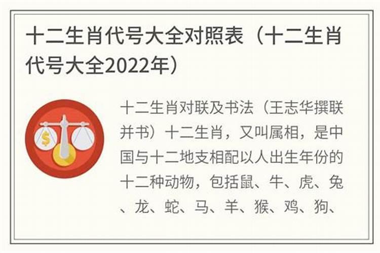 2021年生肖代号