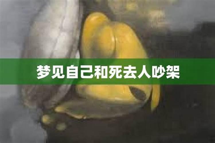 梦见死去的人和死去的人吵架