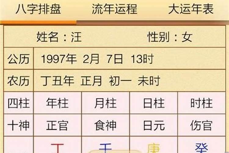 怎么破解八字胎元排盘