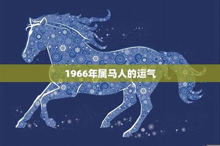 1966年属马的一生的运程大全