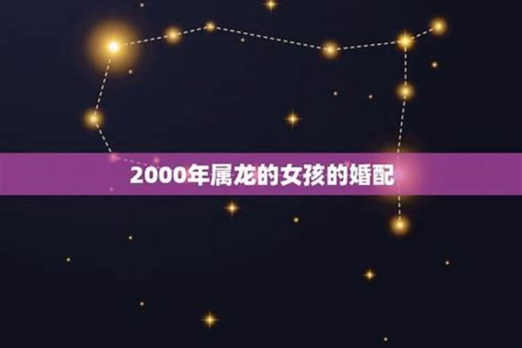 2000年属龙的人婚配