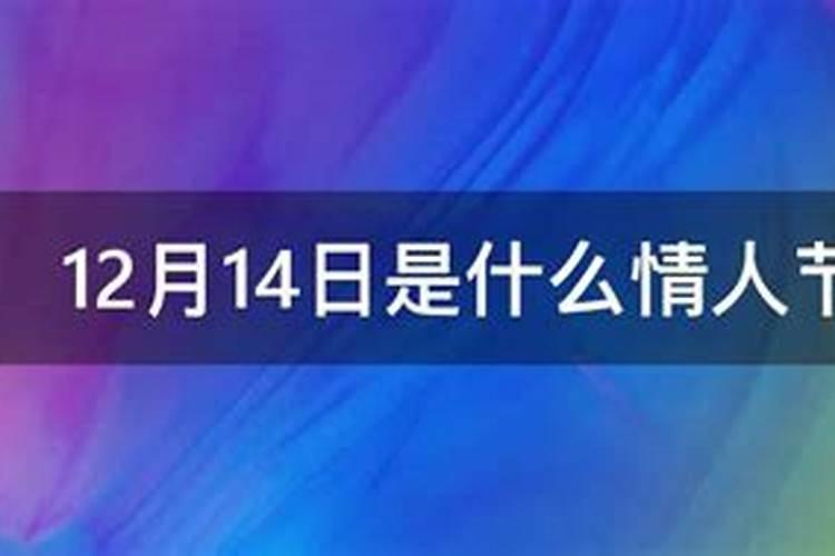 12月14日是什么情人节名字