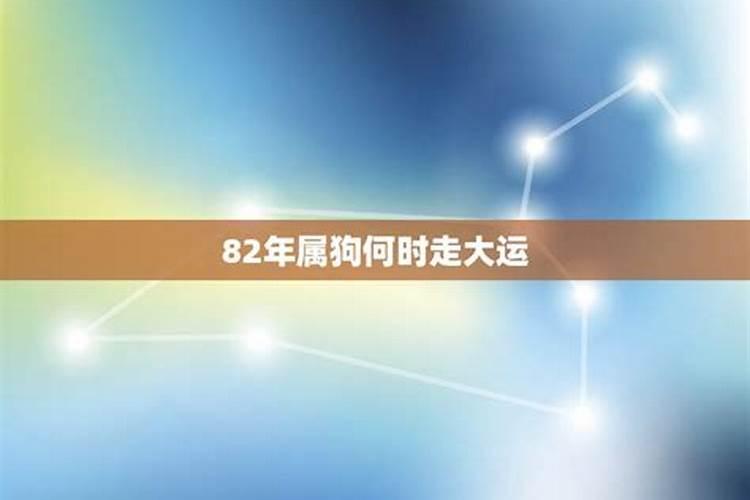 82年属狗何时走大运!看一看后面走不走大运