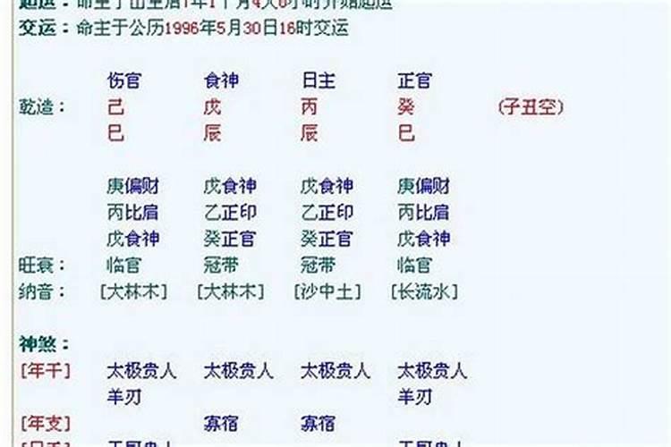 算命大师的八字是什么