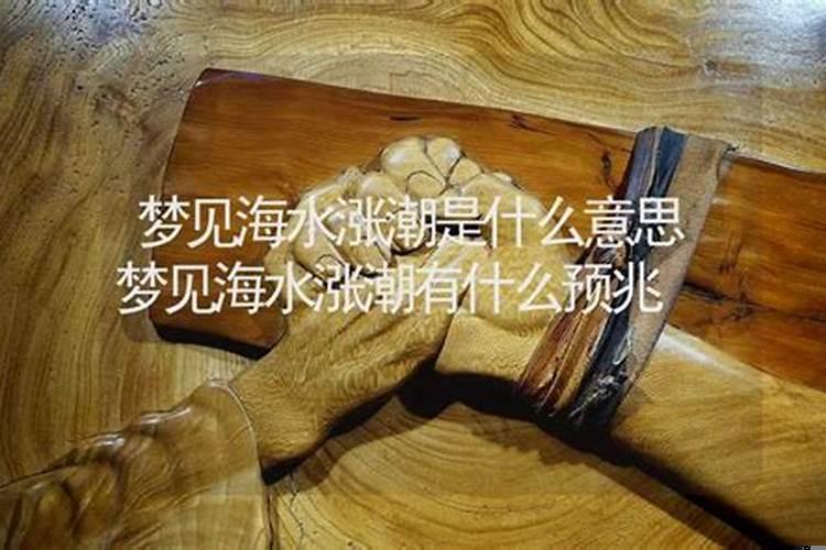 梦见涨潮水是什么意思还有被淹的孩子