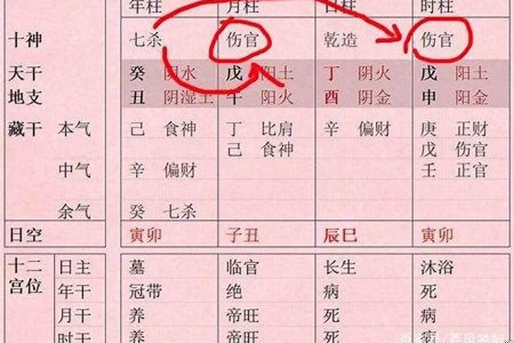 八字中的伤官运是什么意思