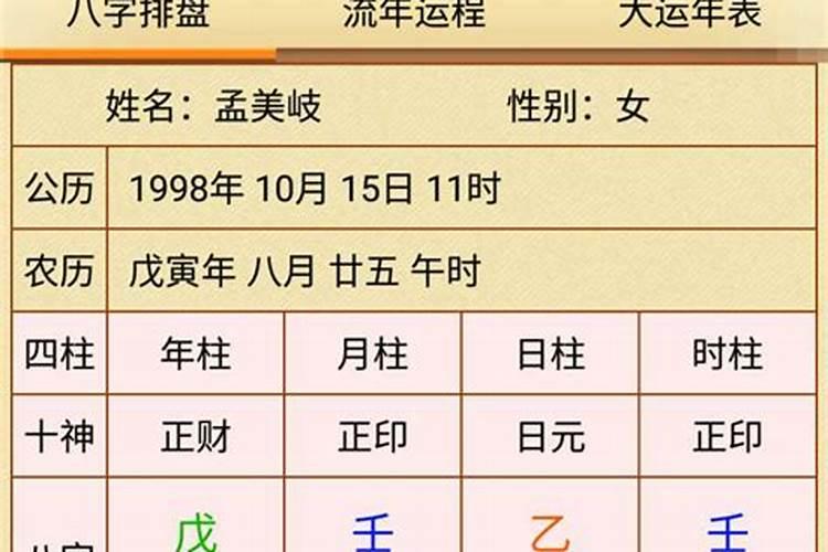 八字命理分解吉凶