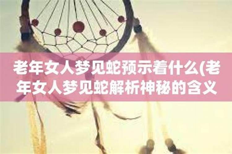 梦见高龄老人预示什么