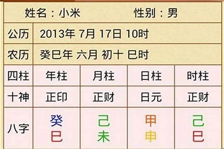 四柱八字直观断命法