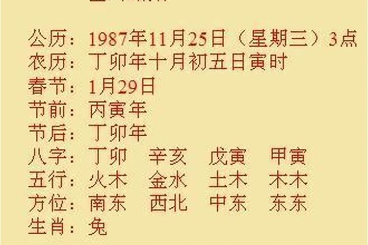 生辰八字都是什么字组成的