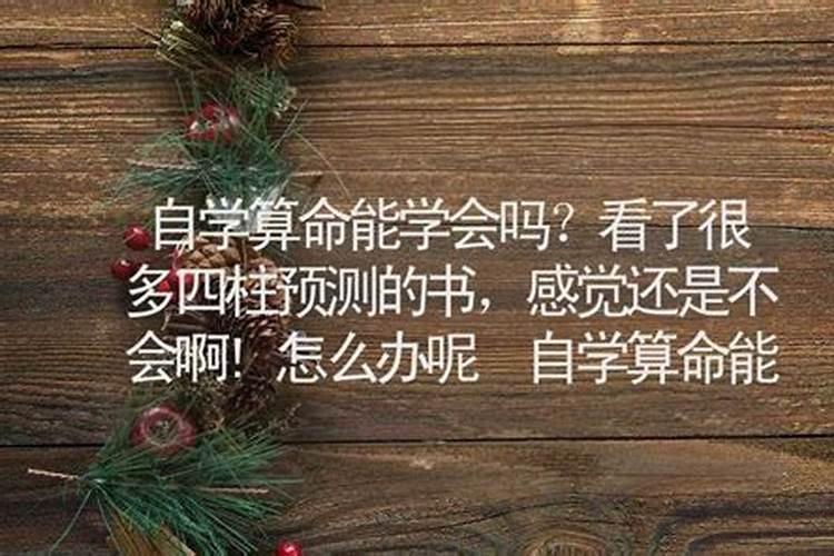 看易经能学会算命吗