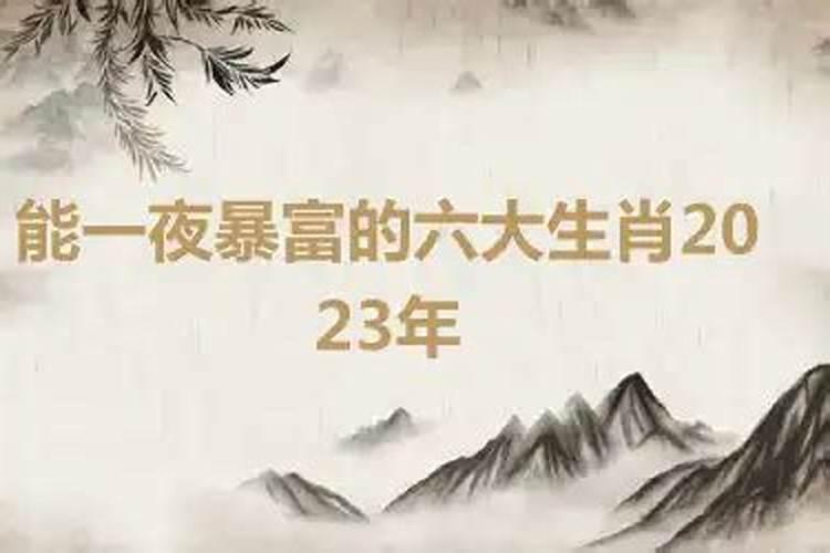 2022年一夜暴富发千万的生肖