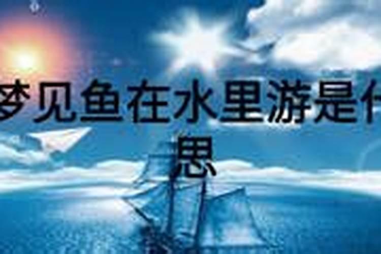 梦见很多鱼在水里游是什么意思