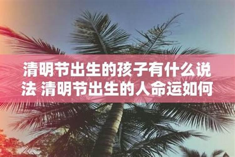 清明节出生的人怎么样