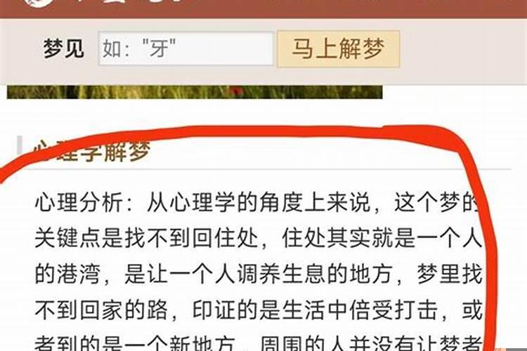 梦到找不到回家的路了是什么意思