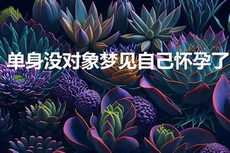 单身女梦到自己怀孕什么预兆