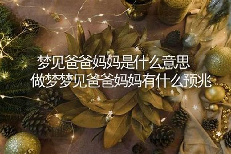 梦见爸爸妈妈来我家