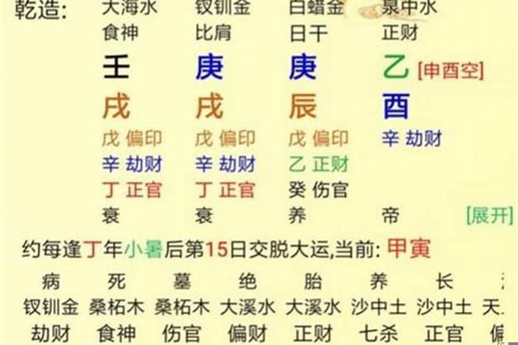 男命天干偏财地支正财(女孩在日柱上是元男)