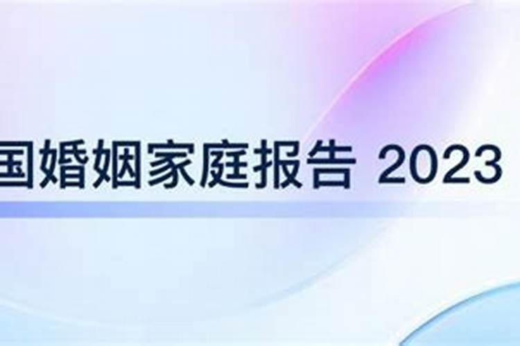 2023年中国婚姻报告，八字命理婚姻宫啥意思