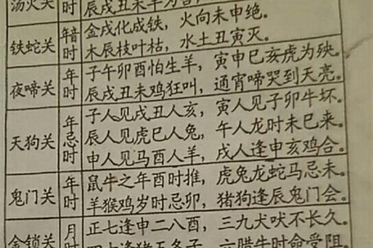 八字算命小儿关煞有几种