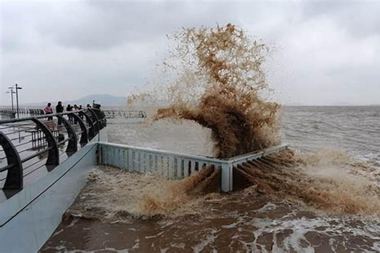 梦见大海涨潮又退潮有日出