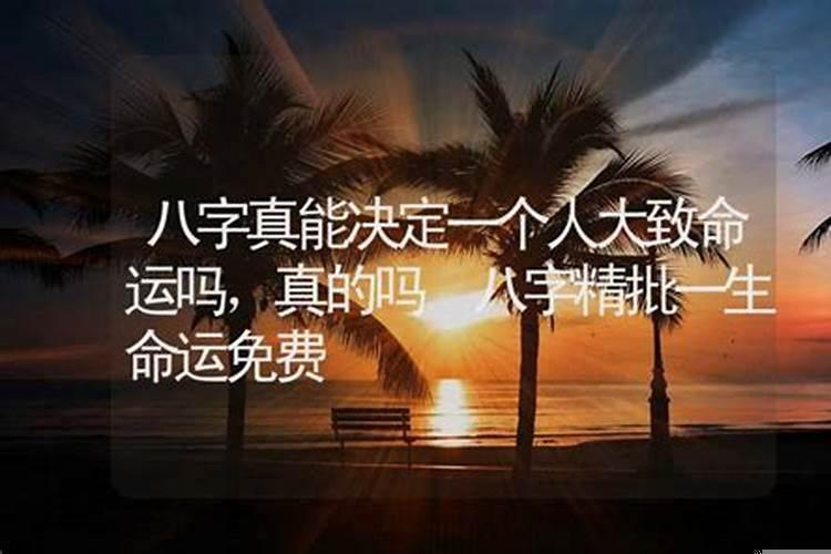 八字能决定一个人的命运吗知乎