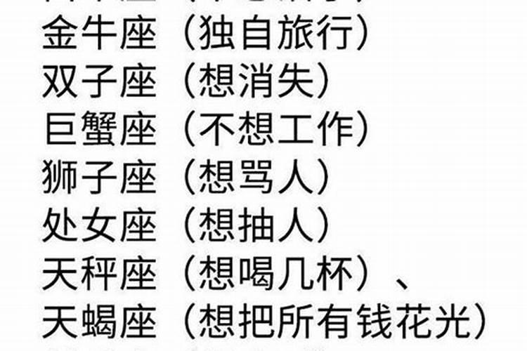 12星座性格分析