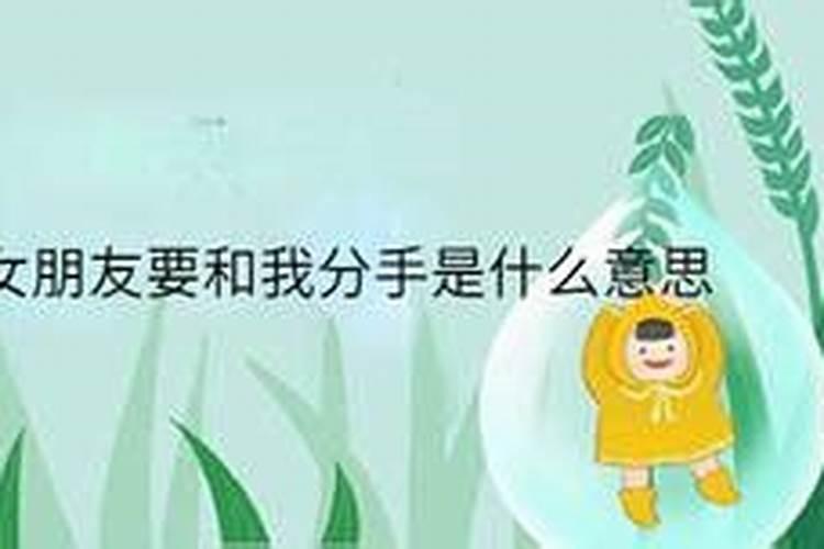 梦见女朋友要和我分手让我走