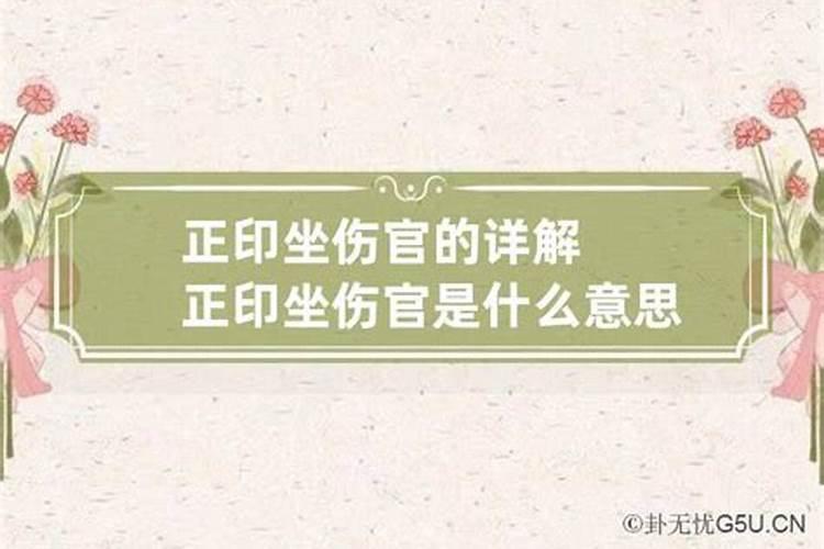 坐下正印是什么意思