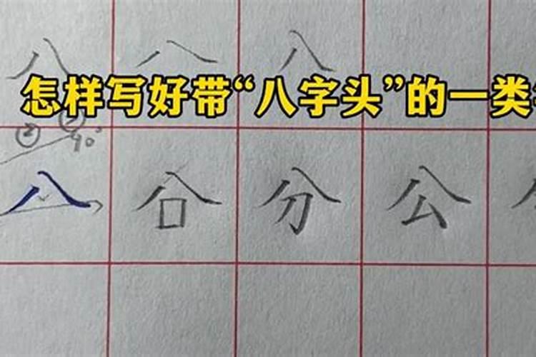 人字头和八字头的字有哪些