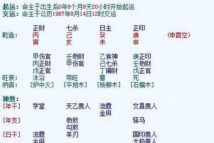 生辰八字己是什么意思