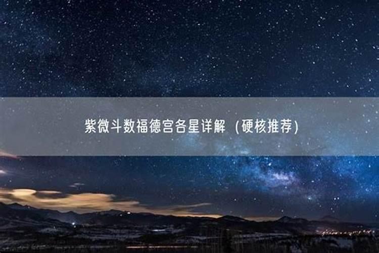 福德宫没有主星是什么