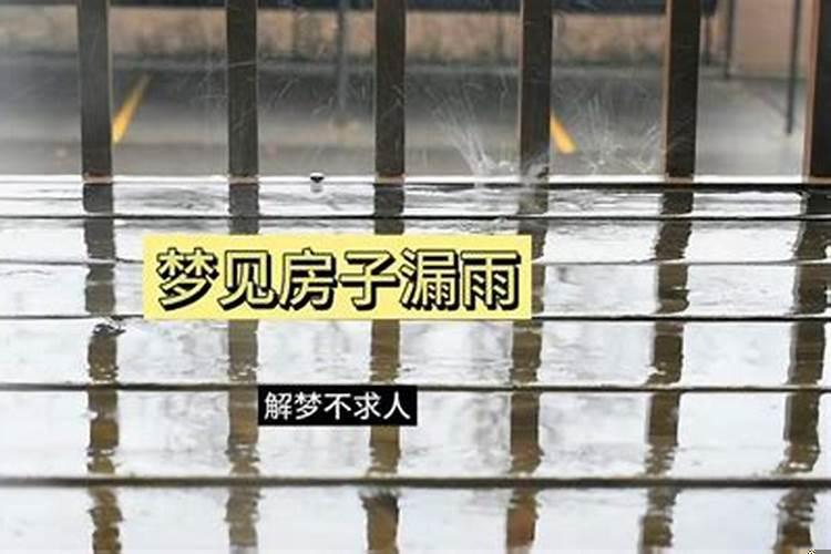 梦见房子漏雨什么征兆