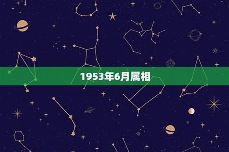 1953年6月属相