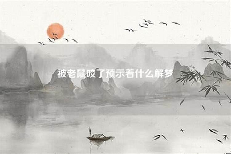 梦到老鼠了预示着什么生肖