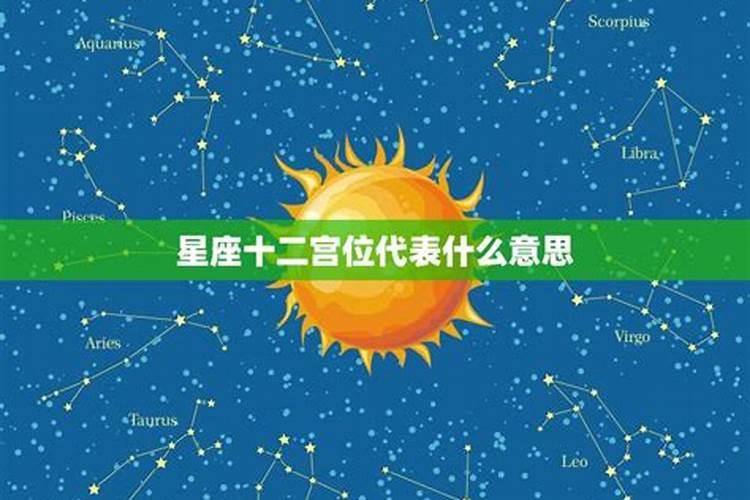 星座12宫代表的含义