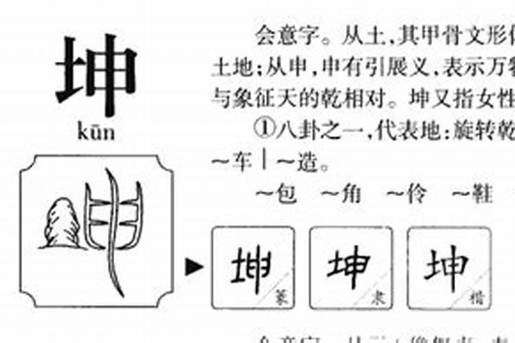 坤字五行属什么寓意和含义