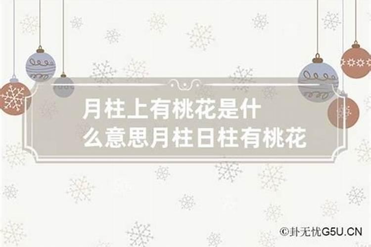 日柱月柱都有桃花什么意思