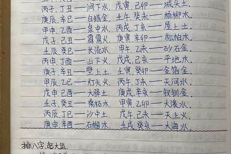 八字的大运怎么排